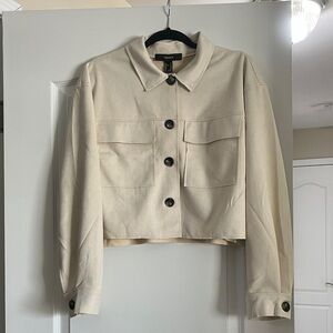 Tan Suede Cropped Jacket
